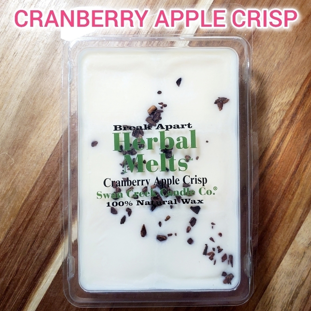 CRANBERRY APPLE CRISP by SWAN CREEK CANDLE CO Herbal Melts Natural Wax 5.25 oz